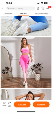 Set fitness Malley pink